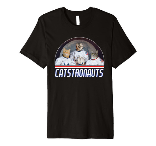 Catstronaut Cat Astronaut - Funny Science Premium T-Shirt
