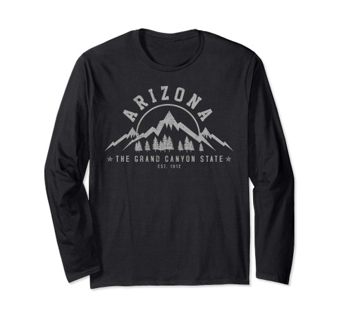 Arizona Grand Canyon State Est. 1912 Mountains Nature Gift Long Sleeve T-Shirt