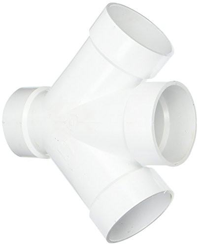 GENOVA 73440 4" PVC-DWV DOUBLE WYE, 4"