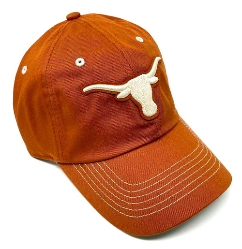 National Cap Cleanup Longhorns Burnt Orange Curved Bill Texas University Adjustable Slouch Hat