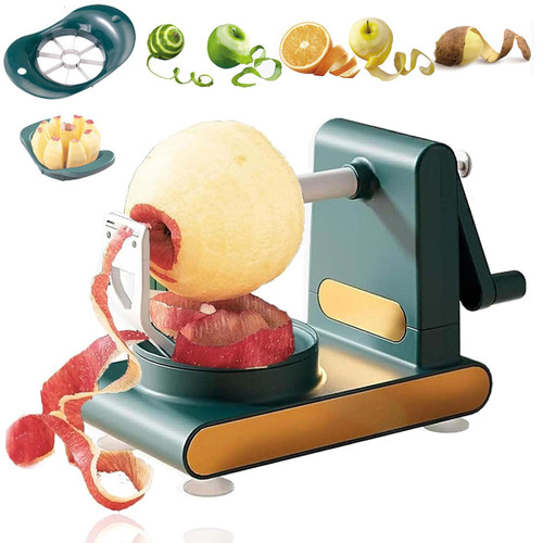 Multi Fruit Peeler, Home Essentials Multi-Fruit Peeler 2.0, Hand Peeler Fruit Peeler Machine, Stainless Steel Fruit and Vegetable Peeler for Potatoes, Apples and Pear (Dark Green-B) Multi Fruit Peeler, Home Essentials Multi-Fruit Peeler 2.0, Hand Peeler Fruit Peeler Machine, Stainless Steel Fruit and Vegetable Peeler for Potatoes, Apples and Pear (Dark Green-B)