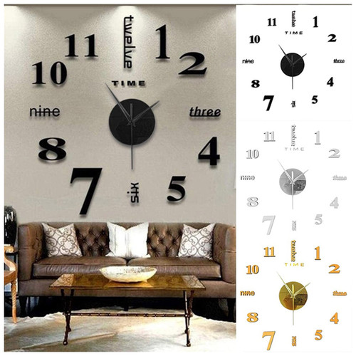 YIWULA 3PCS Frameless DIY Wall Clock,Modern 3D Mirror Wall Clock Decor Sticker DIY Clock kit for Home Living Room Bedroom Office Wall Decorations (Multicolor) YIWULA 3PCS Frameless DIY Wall Clock,Modern 3D Mirror Wall Clock Decor Sticker DIY Clock kit for Home Living Room Bedroom Office Wall Decorations (Multicolor)