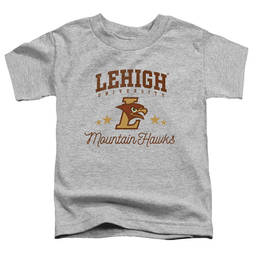 Lehigh University Official Mountain Hawks Unisex Toddler T Shirt,Athletic Heather, 2