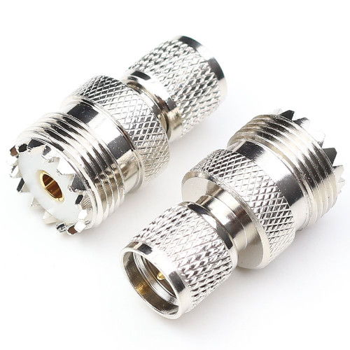 ANHAN Mini UHF Male to UHF female SO239 PL259 connector UHF coax adapter RF coaxial adapter 2Packs