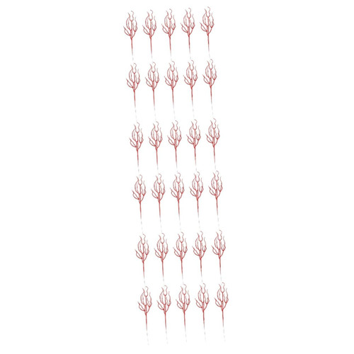 Didiseaon 30 Pcs Christmas Leaf Xmas Tree Spray Glitter Picks for Flower Arrangements Glitter Christmas Leaves Nativity Decor Glitter Leaves Picks Flowers Outdoor Holly Leaves
