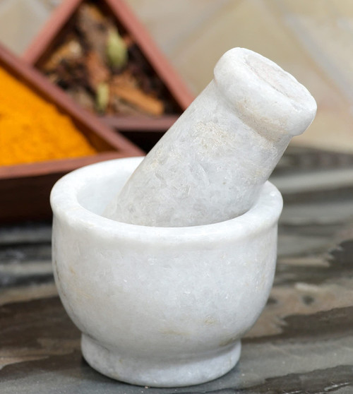 White Marble Pestle and Mortar 3 Inch - Small Grinding Bowl Container for Guacamole, Spices, Salsa, Pesto, Herbs - Marble Spice Crusher Mortar & Pestles Use for Kitchen Cooking White Marble Pestle and Mortar 3 Inch - Small Grinding Bowl Container for Guacamole, Spices, Salsa, Pesto, Herbs - Marble Spice Crusher Mortar & Pestles Use for Kitchen Cooking