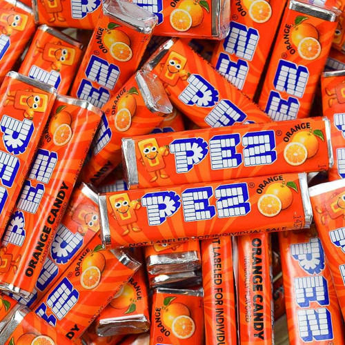 Pez Candy Refill, Orange Pez Candy Bulk 2LB Bag of Orange Pez Refill Rolls by Snackivore Pez Candy Refill, Orange Pez Candy Bulk 2LB Bag of Orange Pez Refill Rolls by Snackivore