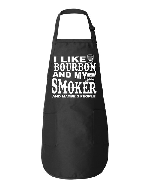 Freedomtees I Like Bourbon And My Smoker Funny Kitchen Apron BBQ Funny Gift Father's Day Mother's Day Freedomtees I Like Bourbon And My Smoker Funny Kitchen Apron BBQ Funny Gift Father's Day Mother's Day