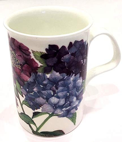 Roy Kirkham England Fine Bone China HYDRANGEA BLOSSOMS Mug for Tea Coffee or Latte | Lancaster | Dated 2012