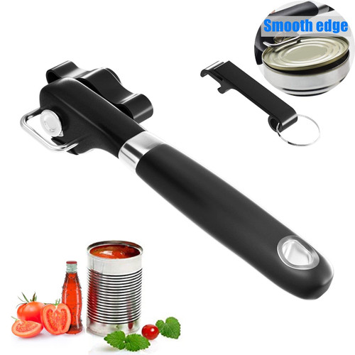 Ecoodisk Safe Cut Manual Can Opener Can Opener Smooth Edge No Sharp Can Edges Smooth Edge Can Opener with Bottle Opener Set Ecoodisk Safe Cut Manual Can Opener Can Opener Smooth Edge No Sharp Can Edges Smooth Edge Can Opener with Bottle Opener Set