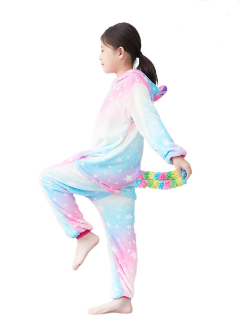 Kids Unicorn Onesie Animal Pajamas Cosplay Halloween Costume(10-12Years) Kids Unicorn Onesie Animal Pajamas Cosplay Halloween Costume(10-12Years)