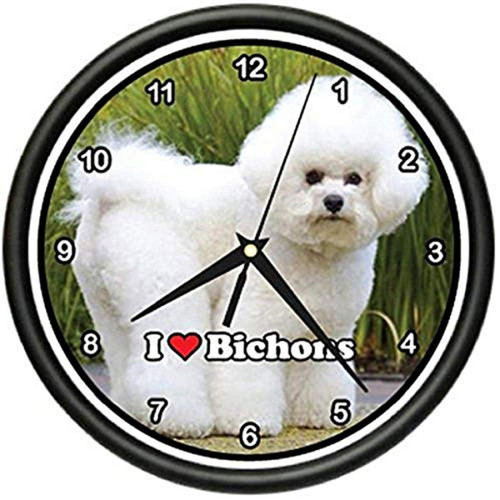 SignMission Beagle Bichon Frise Wall Clock pet Dogs Breeder Gift