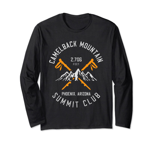 Camelback Mountain Hiking Phoenix Arizona Long Sleeve T-Shirt