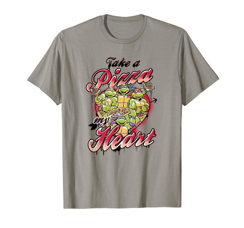 Teenage Mutant Ninja Turtles Valentine's Day Pizza Heart T-Shirt Teenage Mutant Ninja Turtles Valentine's Day Pizza Heart T-Shirt