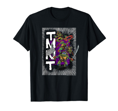 Teenage Mutant Ninja Turtles: Mutant Mayhem Retro Poster T-Shirt