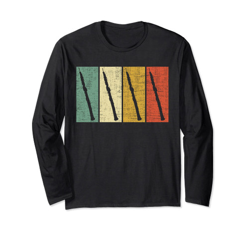Vintage Oboe Musical instrument, oboe player music teacher Long Sleeve T-Shirt