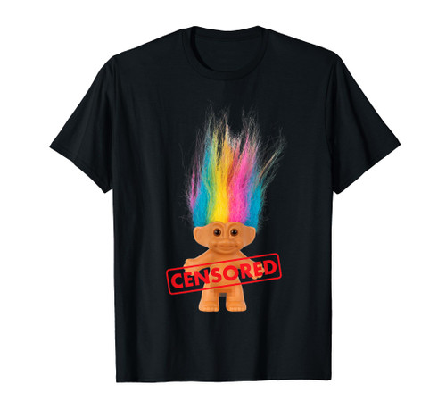 DreamWorks Trolls Censored Rainbow Hair T-Shirt