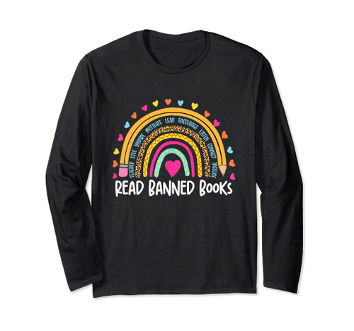 I read banned books T Shirt Rainbow readers reading gift Long Sleeve T-Shirt