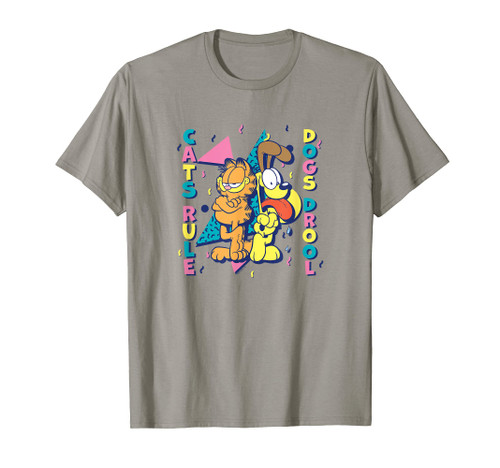 Garfield Odie Garfield Cats Rule Dogs Drool T-Shirt