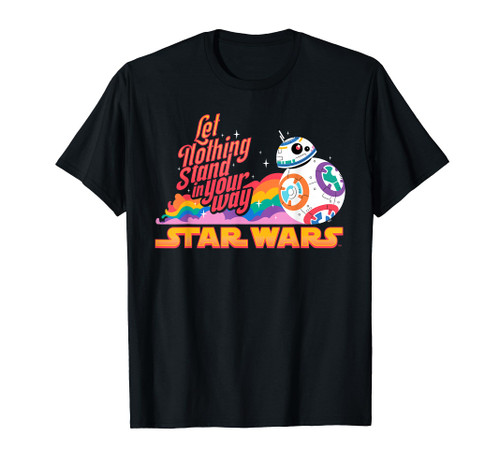 Star Wars Pride BB-8 Let Nothing Stand in Your Way Rainbow T-Shirt