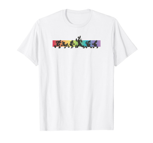Disney Mickey & Friends Mickey Crew Rainbow Pride Silhouette T-Shirt