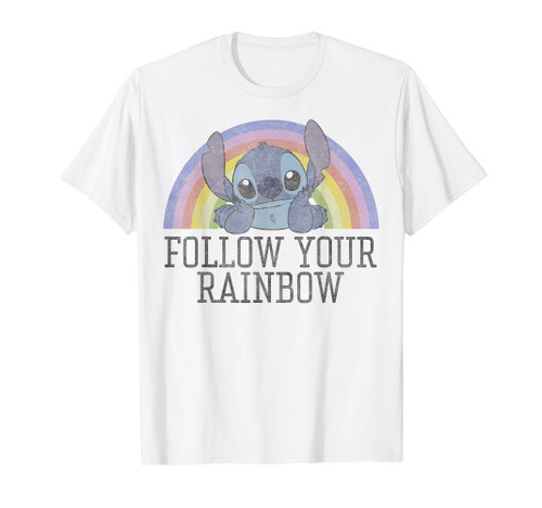 Disney Lilo & Stitch Follow Your Rainbow T-Shirt