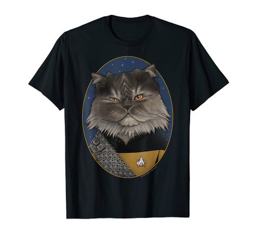Star Trek: The Next Generation Worf Cat Portrait T-Shirt