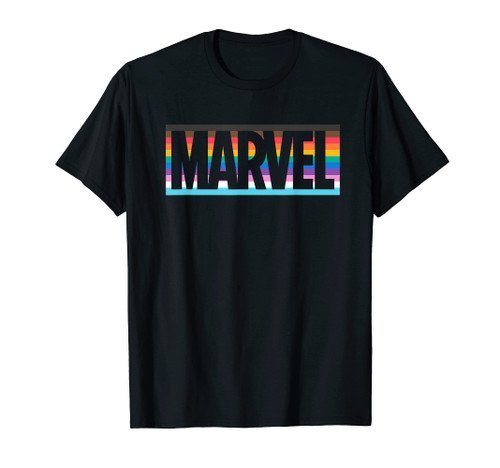 Marvel Pride Inclusive Rainbow Colors Logo T-Shirt