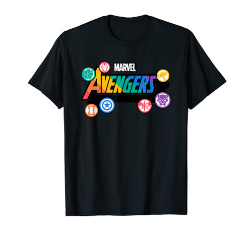 Marvel Pride Rainbow Avengers Logo Proud Heroes Stickers T-Shirt
