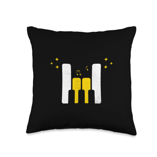 Piano Keys Keyboard Pianist Keyboardist Pianists Throw Pillow