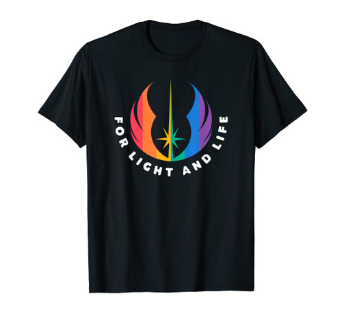 Star Wars Pride Rainbow Jedi Order Symbol For Light and Life T-Shirt