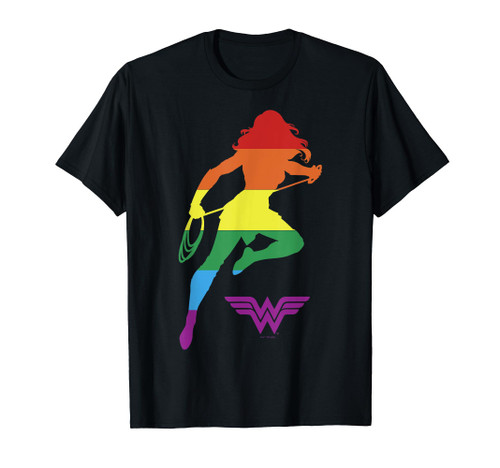 DC Comics Pride Justice League Wonder Woman Rainbow T-Shirt