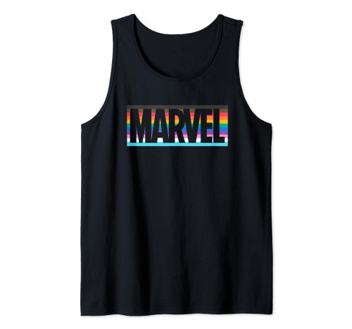 Marvel Pride Inclusive Rainbow Colors Logo Tank Top
