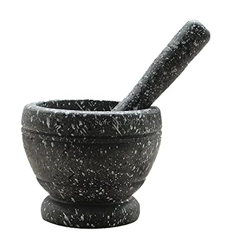 Mortar and Pestle Set, Resin Mortar Pestle Tool Set 11 Cm Large Mortar Kitchen Herbs Spices Food Grinder for Spices and Seeds