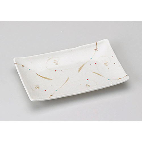 ????(Yamashita kogei) Yamasita Craft 165-11-716 Rust Arabesque 7.0 Long Square Plate