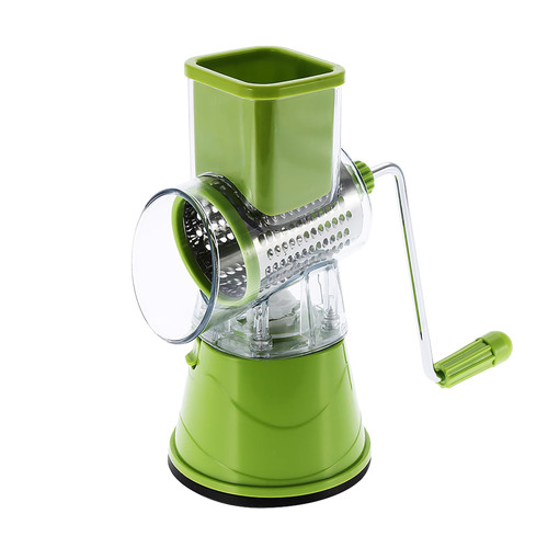 UPQRSG Rotary Cheese Grater, Manual Rotary Drum Grater, Stainless Steel Cheese Grater Vegetables Cutter Slicing Tool, Cheese Shredder Rotary Graters for Kitchen(Green)
