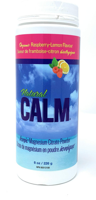 Natural Vitality Raspberry Lemon Natural Calm Ionic Magnesium Citrate Powder, 8 OZ