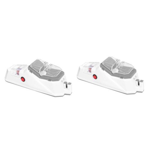 2pcs Whetstone Sharpening Stone Sharpening Knives Sharpener Kitchen Sharpener Cutters Grinding Tool Kitchen Grinder Cutters Grinder White Sharpening Tool Plastic Household