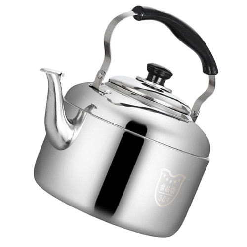 Zerodeko 304 Stainless Steel Kettle Kitchen Teapot Stainless Steel Whistling Teapot Stovetop Kettle Boiling Kettle Boiling Water Kettle Tea Boiler High Capacity Induction Cooker