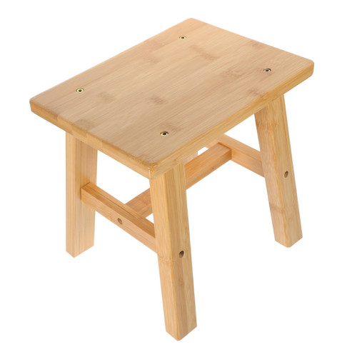 MAGICLULU Bamboo Low Stool Footstool Stool Bamboo Step Stool Sitting Stool Bamboo Foot Stool Small Bamboo Stools Small Stool Shoes Changing Stool Small Chair Toddler Coffee Table