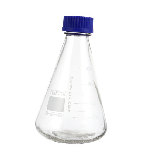 SOLUSTRE 1 Pc Triangular Flask Beaker Clear Glass Glases Chemistry Glass Flask Test Tubes Glass Clear Flask Glassine Laboratory Flask Flasks Erlenmeyer Flask Conical Flask Glasses Triangle