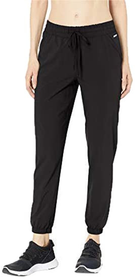 Amazon Essentials Women's Studio Woven Stretch Jogger Pant, Black, X-Large