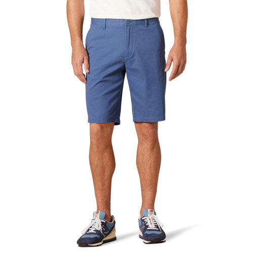 Amazon Essentials Men's Slim-Fit 11" Flat-Front Comfort Stretch Chino Short, Dark Blue, 34