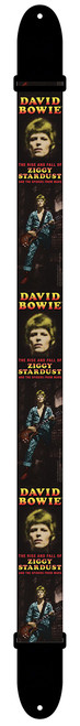 Perris Leathers Ltd.- Guitar Strap- Official Licensing David Bowie Guitar Strap- Polyester- Adjustable- For Electric/Acoustic/Bass Guitars- Made in Canada (LPCP-8088)