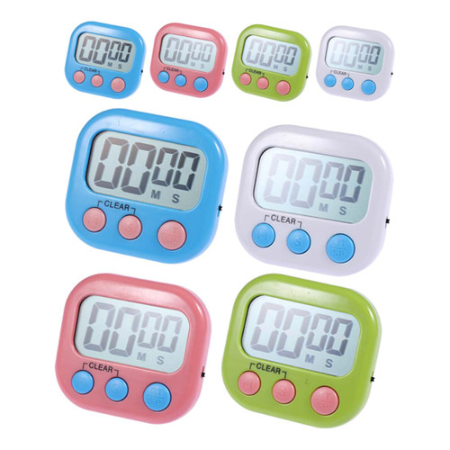 VINTORKY 8pcs Electronic Timer Electronic Kitchen Timer Timers for Cooking Digital Egg Timer Digital Cooking Timer Loud Kitchen Timer Digital Timer Plastics Countdown Timer Number