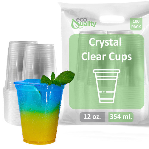 Clear Plastic Disposable Pet Cups | 12 oz Cups, 100 Pack | Crystal Clear PET Cup | Cold Smoothie | Iced Coffee Go Cups | Ideal for Coffee, Parfait, Juice, Soda, Cocktail, Party Cups (12oz, 100 count) Clear Plastic Disposable Pet Cups | 12 oz Cups, 100 Pack | Crystal Clear PET Cup | Cold Smoothie | Iced Coffee Go Cups | Ideal for Coffee, Parfait, Juice, Soda, Cocktail, Party Cups (12oz, 100 count)