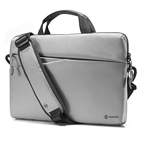 tomtoc 13-13.5 Inch Laptop Shoulder Bag Fit for 13.3" MacBook Air | MacBook Pro | Microsoft 13.5 Surface Laptop | Dell XPS 13 | 12.9 iPad Pro, 360 Protection Sleeve with Handle & Accessory Pocket