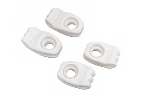 Riddell SpeedFlex Facemask Clips Full Set of 4 (2 Upper, 2 Lower) | Football Face Mask Quick Release Attachment Hardware Replacement Parts (White)