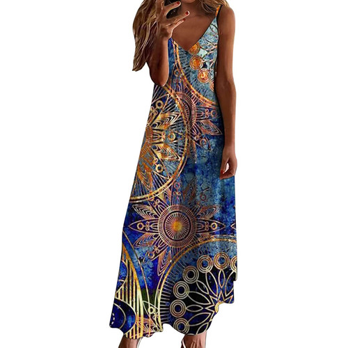 Womens Summer Dresses Plus Size Dress for Women Vintage Floral Print Beach Maxi Dress Summer Vneck Sun Dress Dressy Casual Maxi Dresses Vestido Medieval Mujer Womens Summer Dresses Plus Size Dress for Women Vintage Floral Print Beach Maxi Dress Summer Vneck Sun Dress Dressy Casual Maxi Dresses Vestido Medieval Mujer