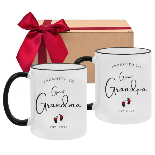 RIJEFUL Pregnancy Announcement For Grandparents Grandma And Grandpa 2024 Coffee Mugs set, Promoted to Grandparents Coffee Mugs Set, New Grandparents Gifts First Time 2024-p21 RIJEFUL Pregnancy Announcement For Grandparents Grandma And Grandpa 2024 Coffee Mugs set, Promoted to Grandparents Coffee Mugs Set, New Grandparents Gifts First Time 2024-p21